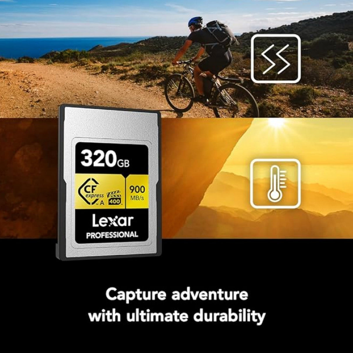 Lexar Professional GOLD SERIES CFexpress Type A Memory Card, 160GB