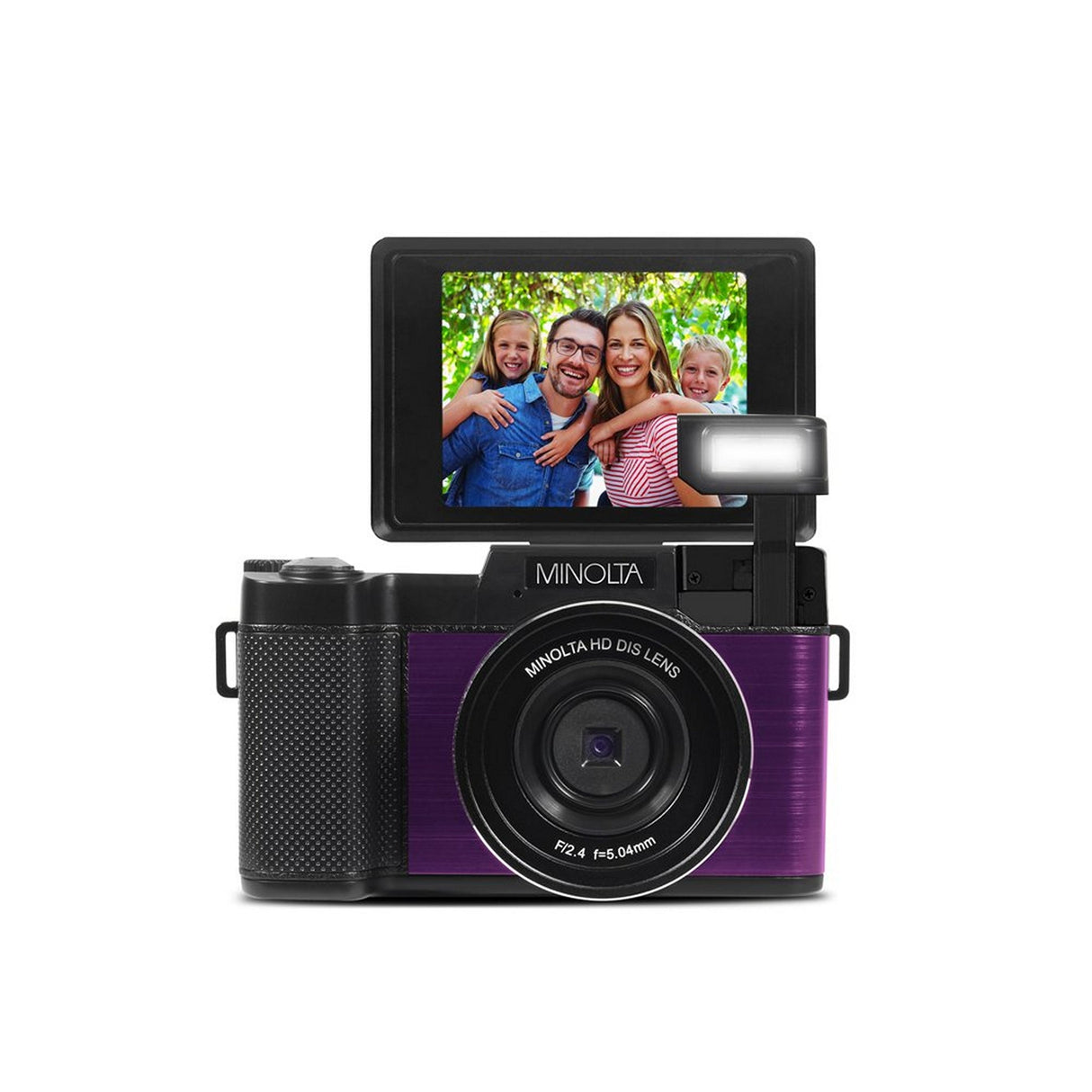 Minolta MND30 30 MP 2.7K Ultra HD Digital Camera, Purple