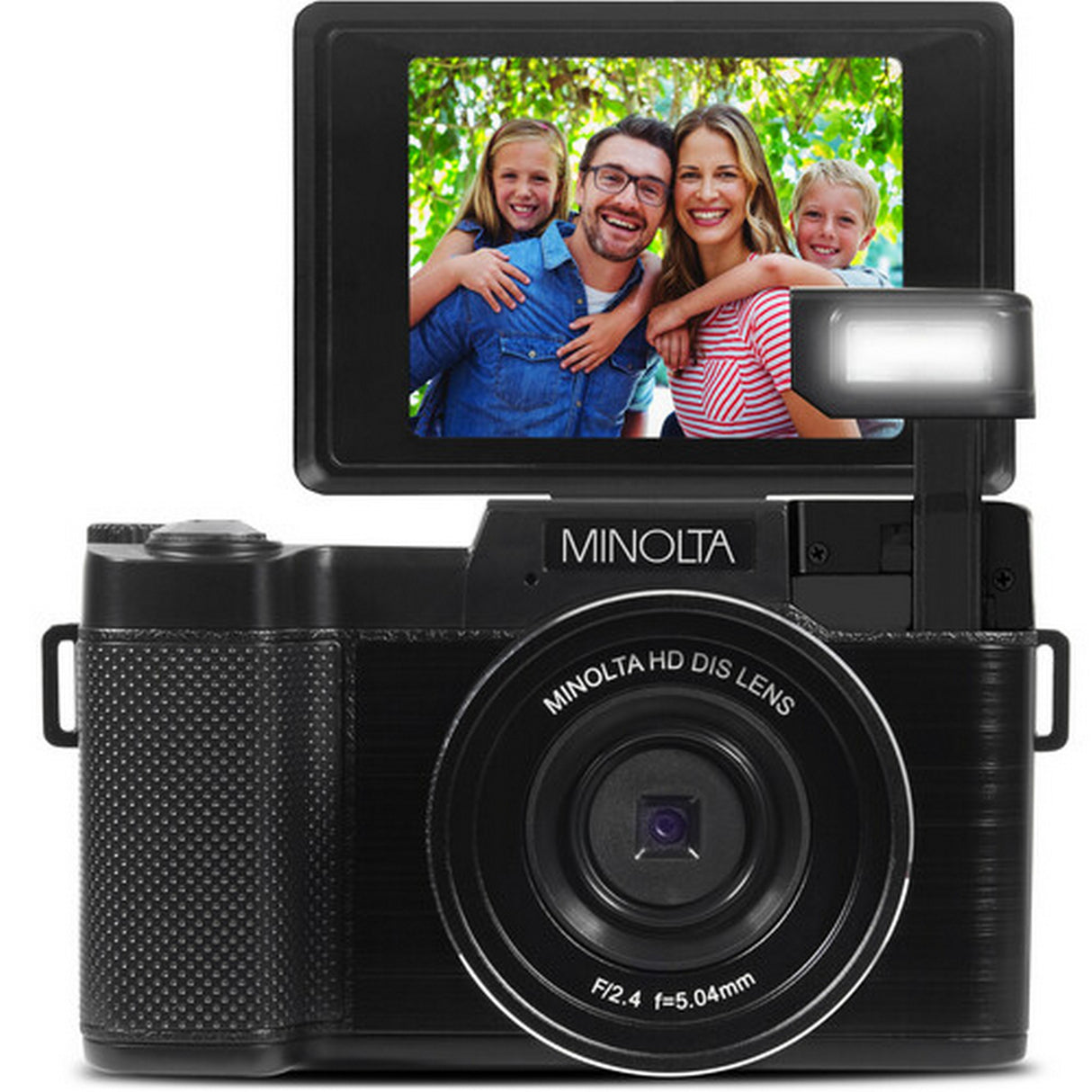 Minolta MND30 30 MP 2.7K Ultra HD Digital Camera, Black