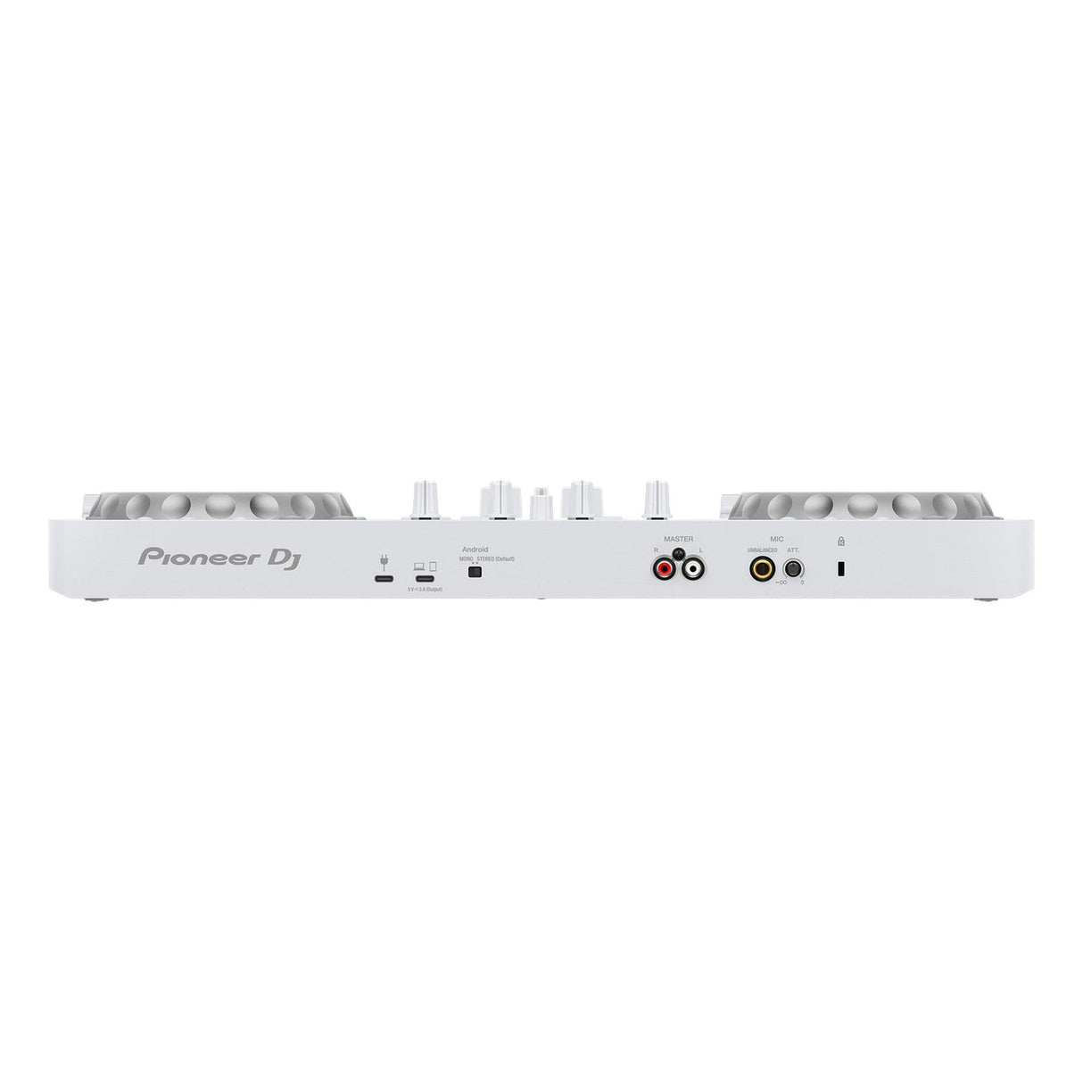 Pioneer DDJ-FLX4-W DJ Controller Bundle with Goby Labs Fingerboard Conditioner and Microfiber Cloth