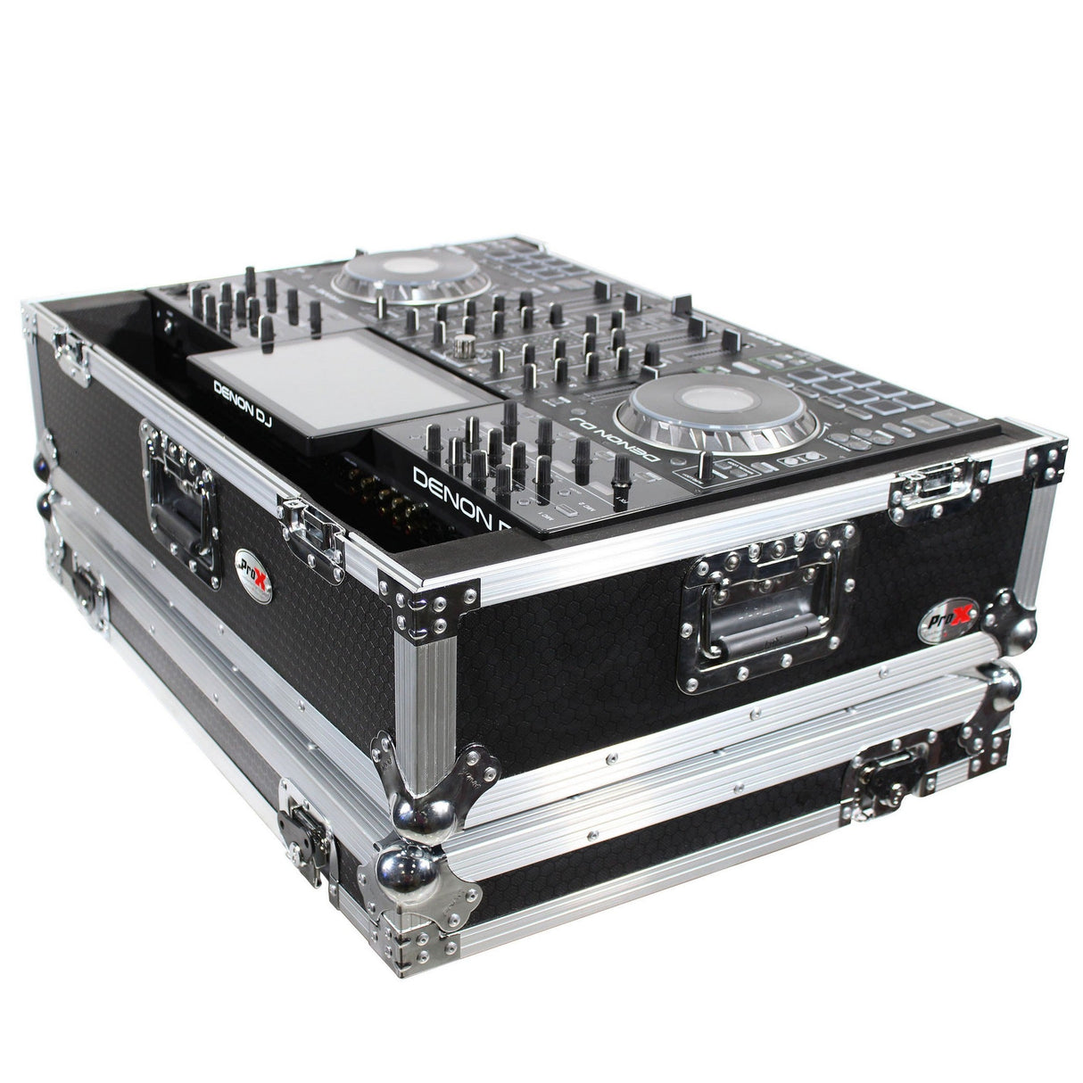 ProX XS-PRIME4 Case for Denon PRIME 4 DJ Controller with Rack Space and Wheels