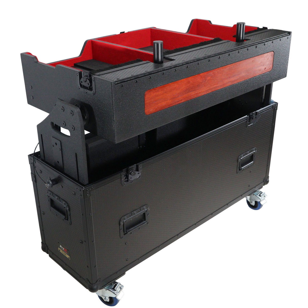 ProX XZF-CDM3K BLK Flip-Ready Easy Retracting Hydraulic Lift Case for Pioneer DJ CDJ-3000 and DJM-900 NXS2 System