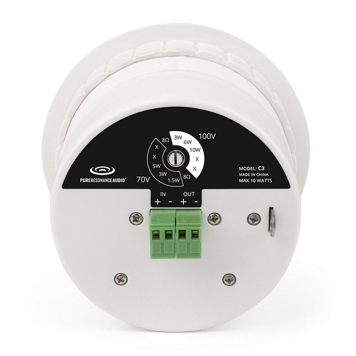 Pure Resonance Audio C3 3-Inch Micro Pendant Speaker Kit with Wire and Safety Cable