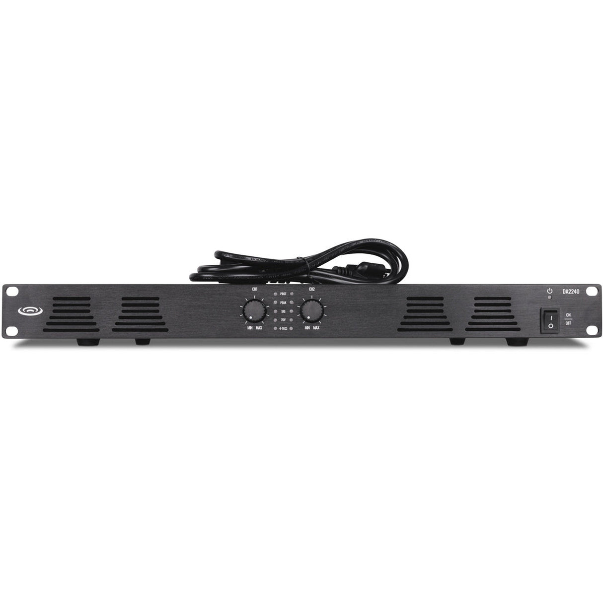 Pure Resonance Audio DA2240 240W 2-Channel Dual Impedance Rack Mount Power Amplifier
