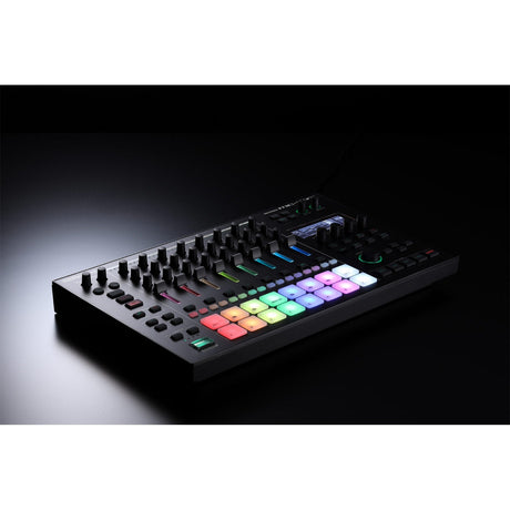 Roland MC-707 groovebox with pads and real-time controls