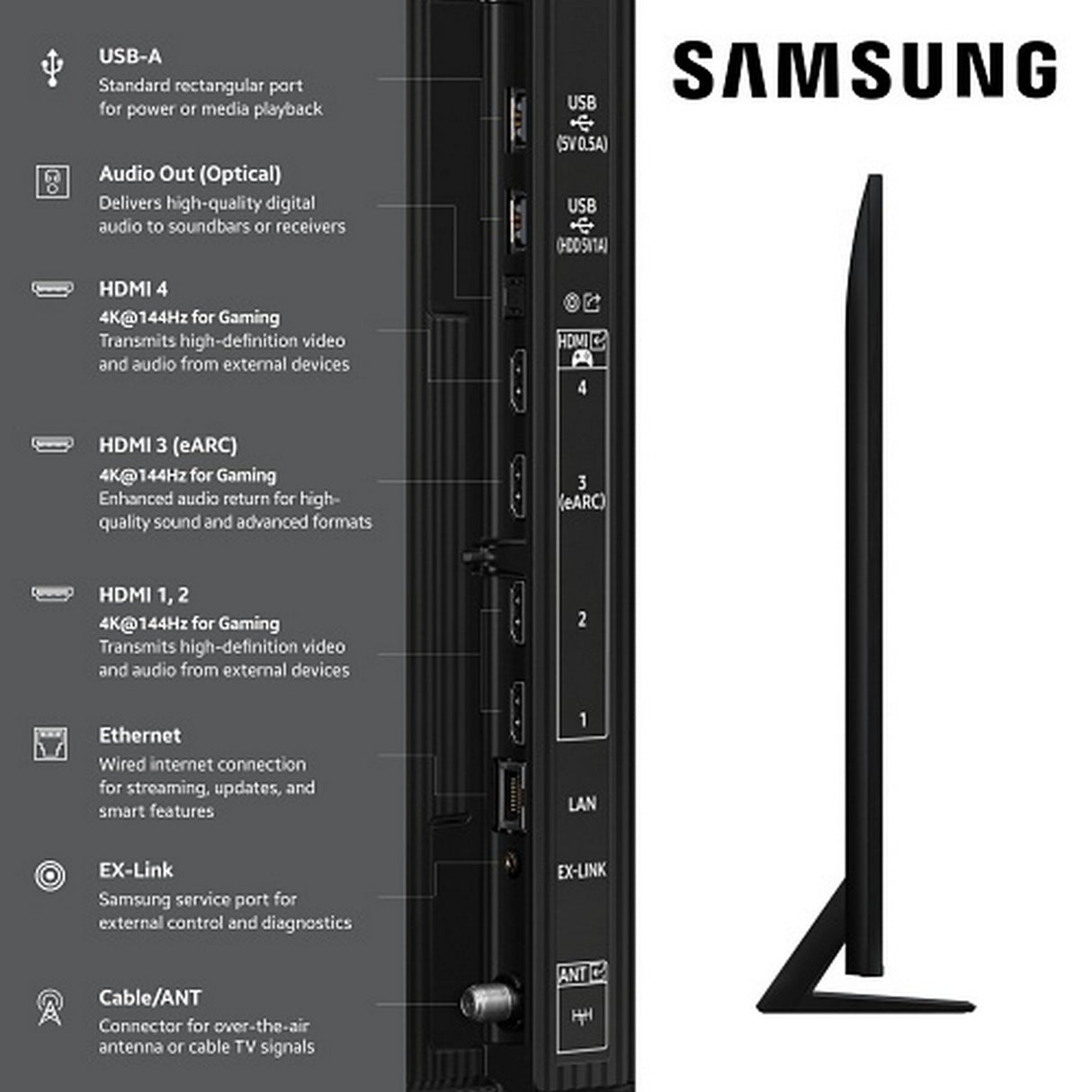 Samsung QN65QN80FAFXZC QN80F 65-Inch NeoQLED 4K Vision AI Smart TV