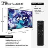 Samsung QN65QN900FFXZC 65-Inch Neo QLED 8K Neo QHDR Pro Smart TV