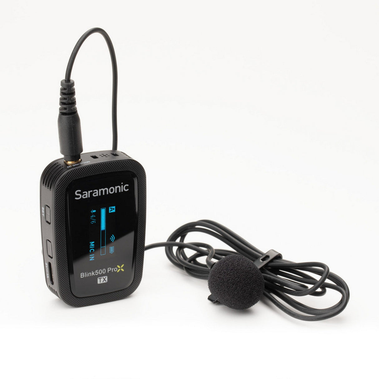 Saramonic Blink 500 ProX TXR 2.4GHz Transmitter w/On-Board Recorder, Omnidirectional Lavalier