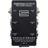 Sescom SES-XLR-RGAB2 2-Channel Passive Balanced XLR A/B Stereo Switch