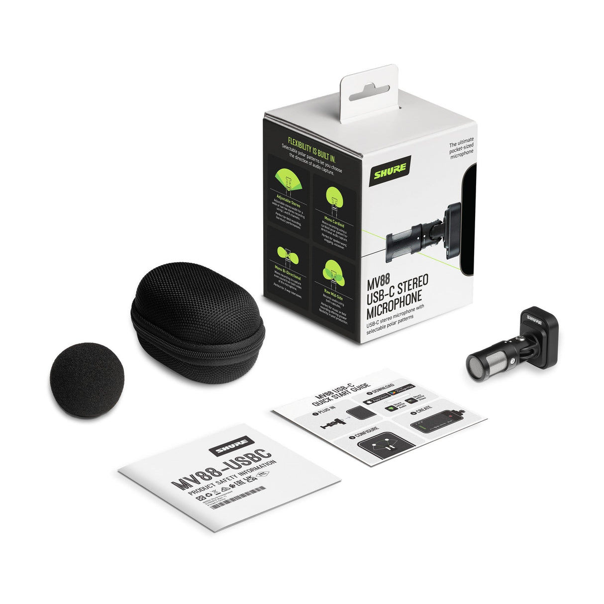 Shure MV88 USB-C Digital Stereo Condenser Microphone