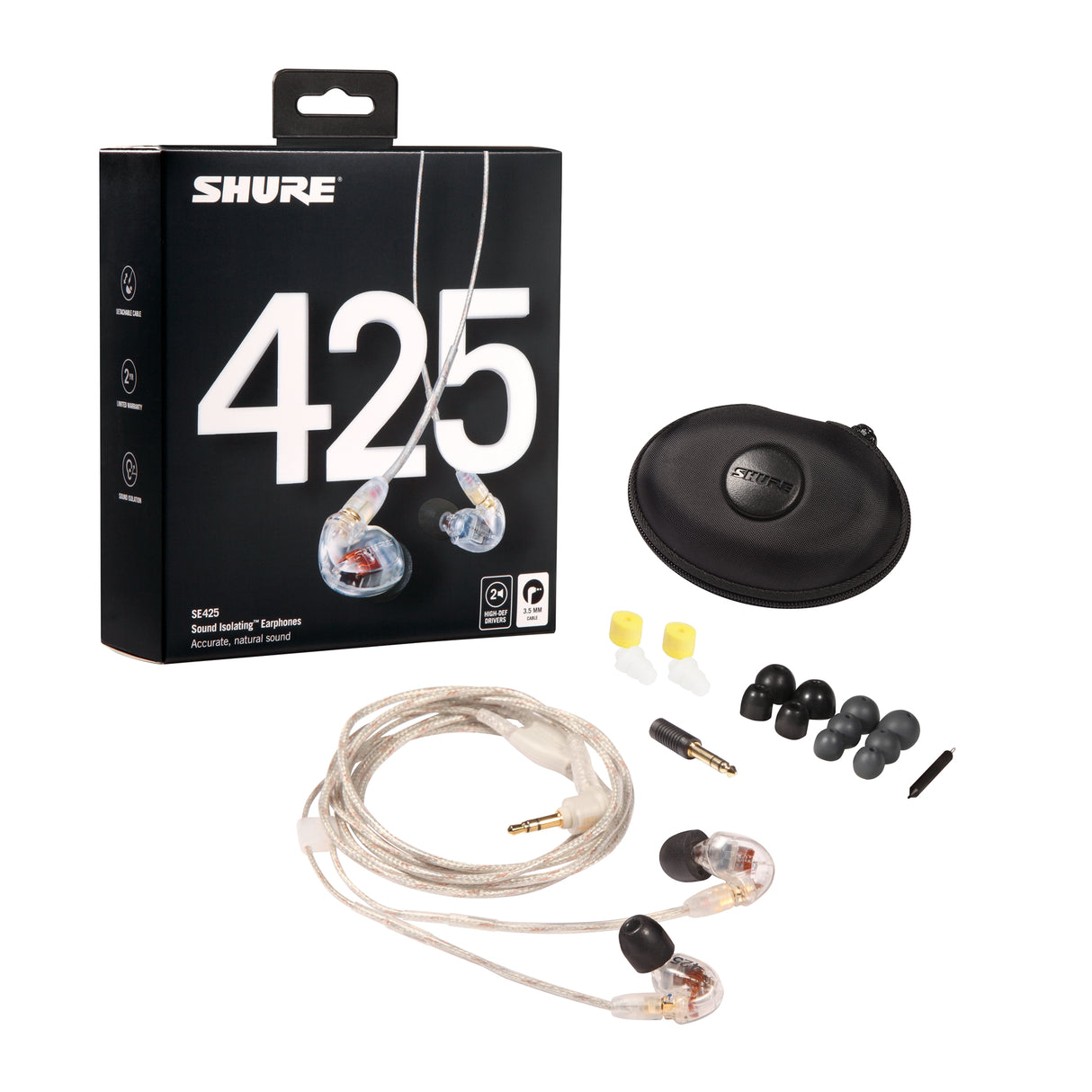 Shure SE425-CL In-Ear Sound Isolating Earphones