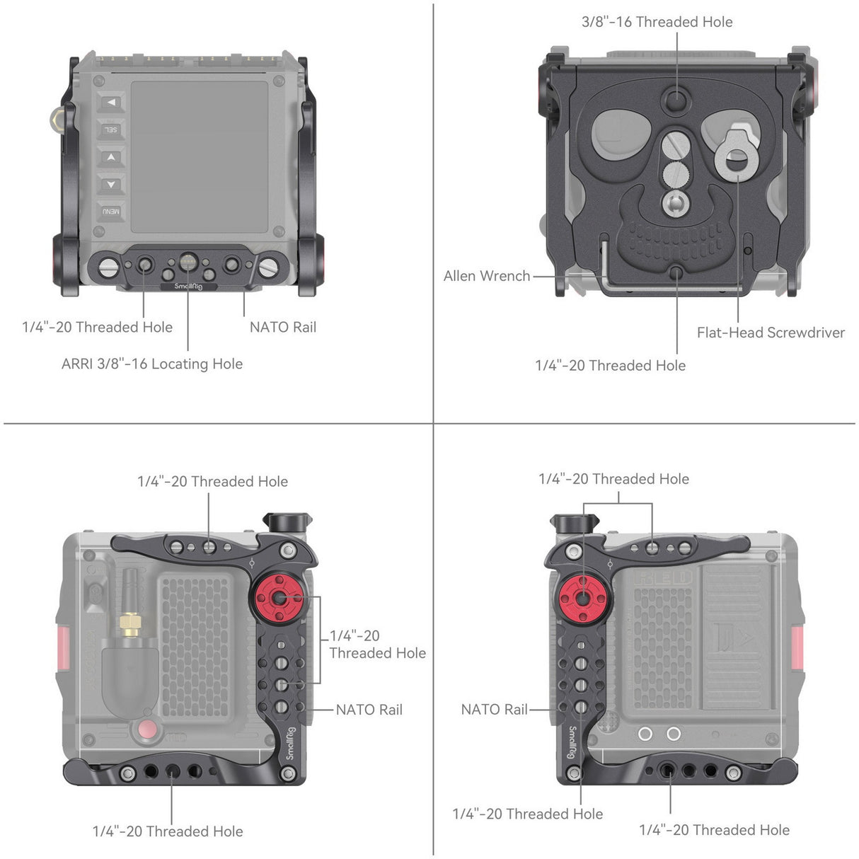 SmallRig 4111 Advanced Camera Cage Kit for RED KOMODO