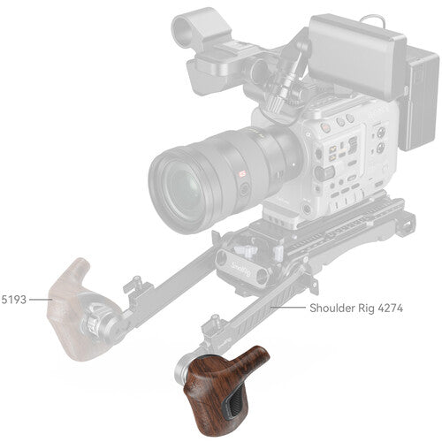 SmallRig ImageGrip Rotating Wooden Handle with ARRI Rosette