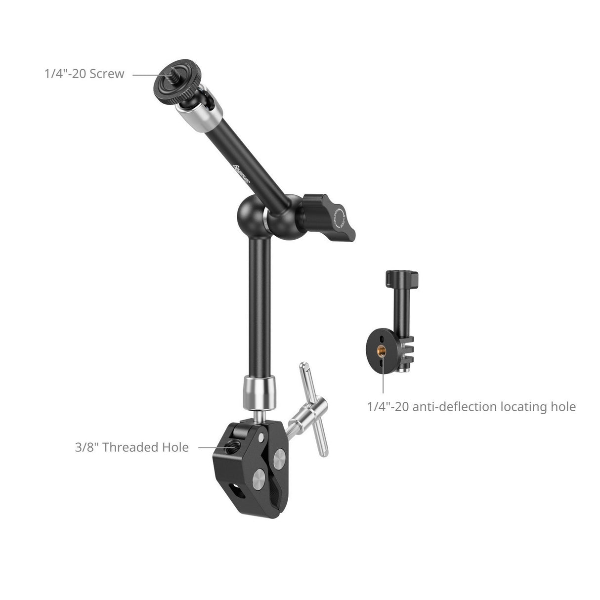 SmallRig 5605 Crab-Shaped Clamp with Magic Arm