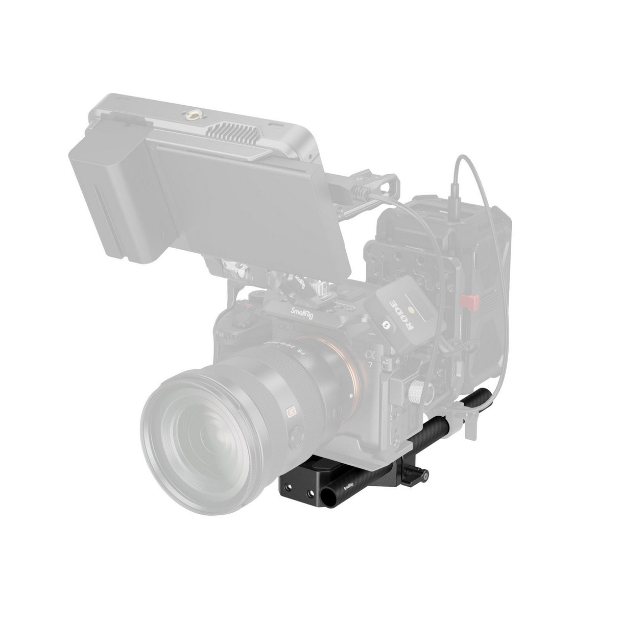 SmallRig 5609 Bottom Mount Plate with Dual 15mm Rod Clamp