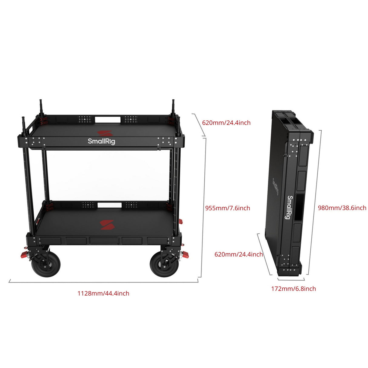 SmallRig MD5991 36-Inch Video Production Camera Cart Lite