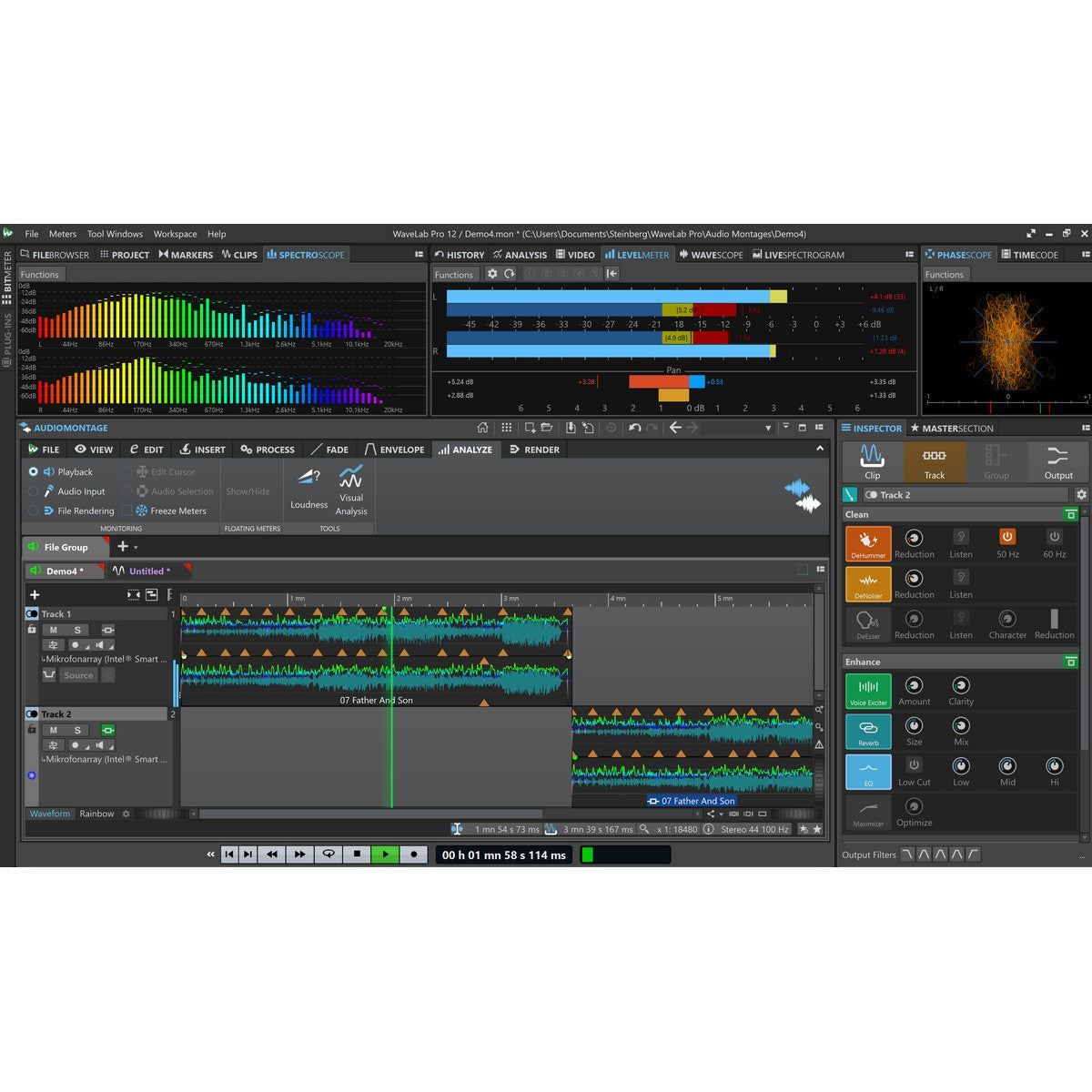 Steinberg WaveLab Pro 12 Audio Mastering Music Production Software, Education 365 Days - School Site License Download