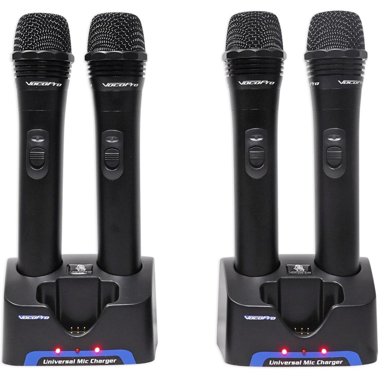 VocoPro UHF-5805-9 Rechargeable 4-Channel UHF Wireless Microphone System
