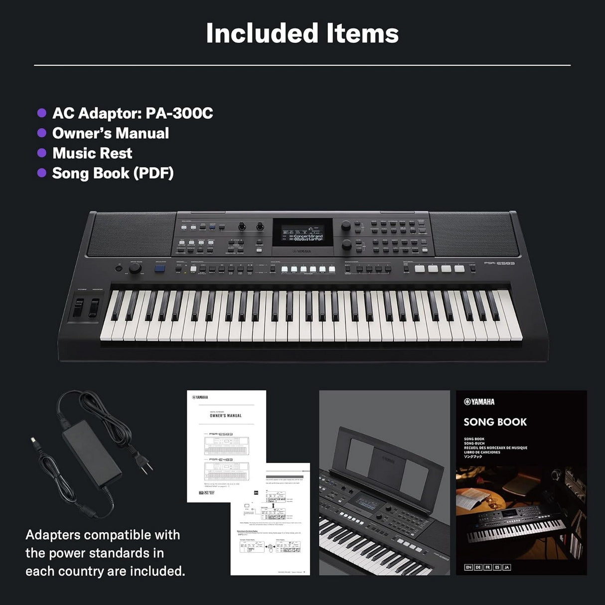 Yamaha PSR-E583 61-Key Touch-Sensitive Portable Arranger Keyboard