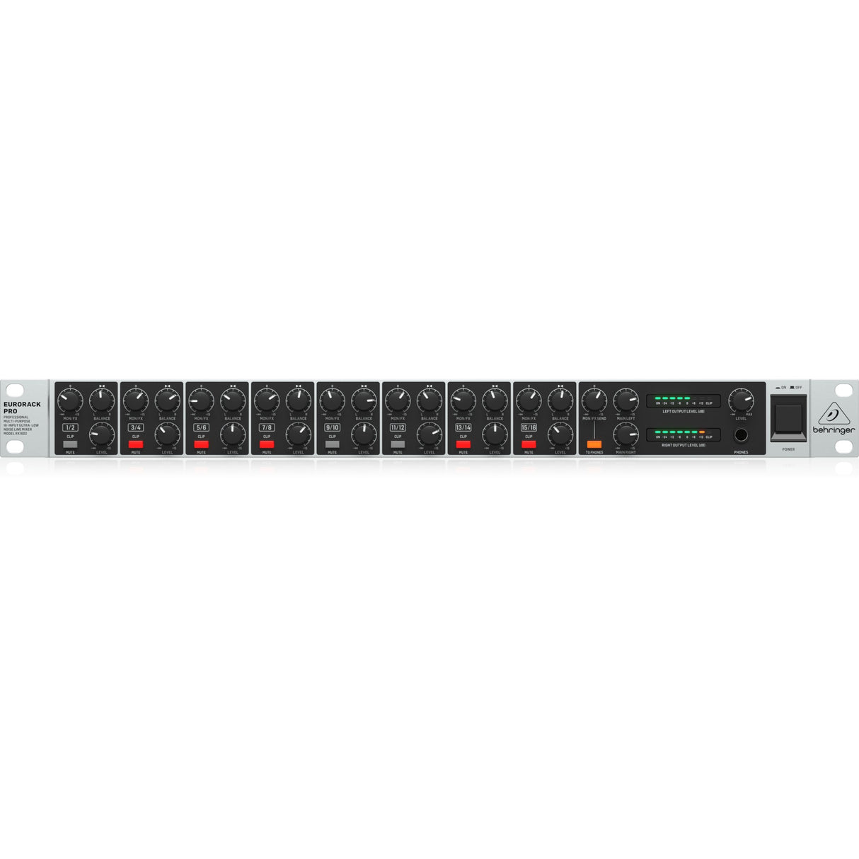 Behringer RX1602 V2 16-Input Rackmount Ultra-Low Noise Line Mixer