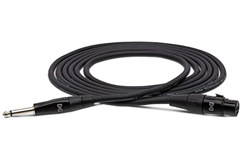 Hosa HMIC-010HZ REAN XLR3F to 1/4-Inch TS Microphone Cable, 10-Foot