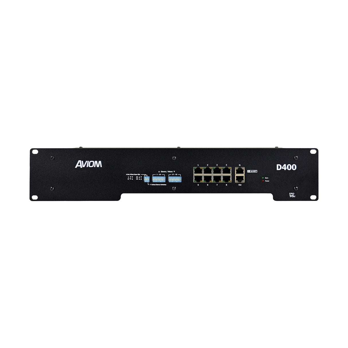 Aviom D400 Pro16e A-Net Distributor for Personal Mixers