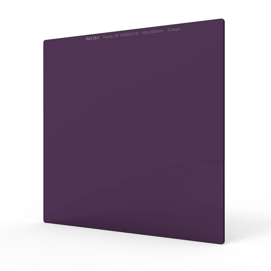 NiSi 100x100mm Nano IR Neutral Density filter ND64 (1.8) 6 Stop