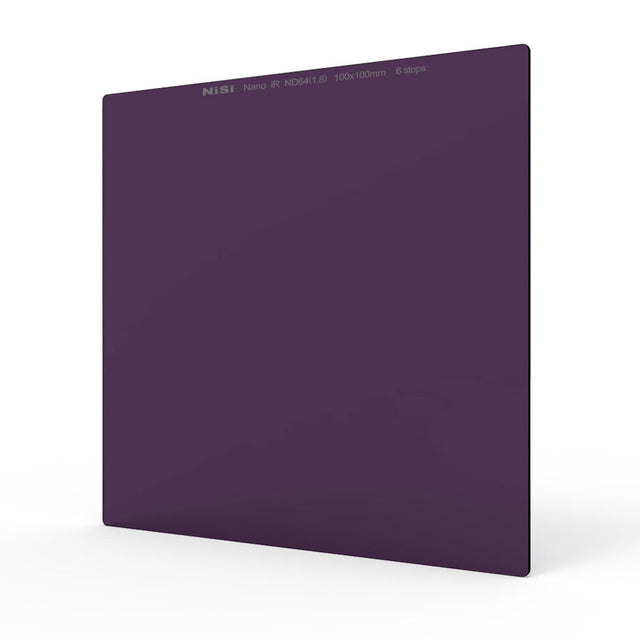 NiSi 100x100mm Nano IR Neutral Density filter ND64 (1.8) 6 Stop