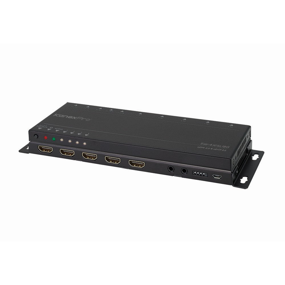 KanexPro SW-4X1SL18G UltraSlim 4K HDMI 4 x 1 Switcher