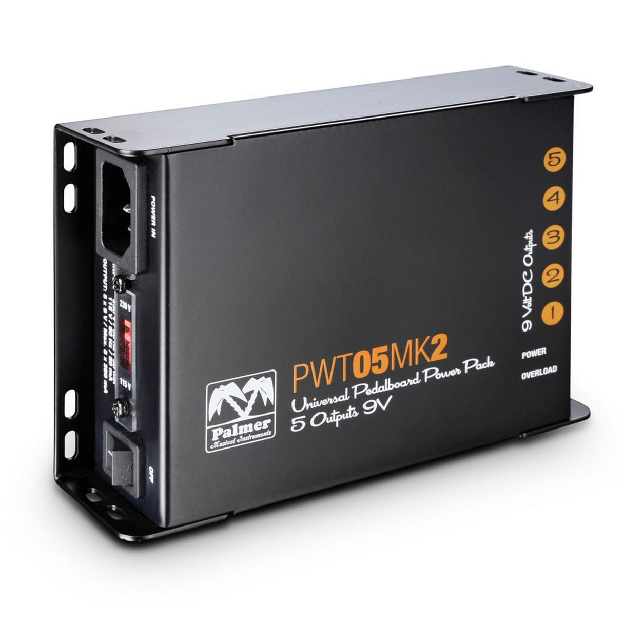 Palmer PWT 05 MK 2 Universal 9V Pedalboard Power Supply, 5 Outputs