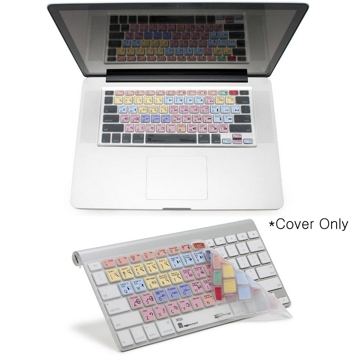 Logickeyboard Avid Digidesign Pro Tools Macbook Unibody Skin Shortcut Silicone Keyboard Cover for Digidesign Pro Tools