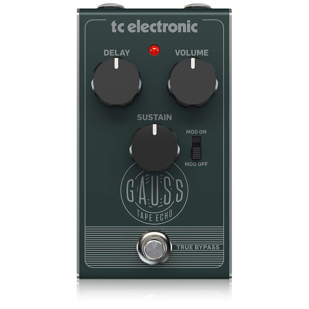 TC Electronic GAUSS TAPE ECHO Super-Saturated Tape Echo Pedal with Mod...