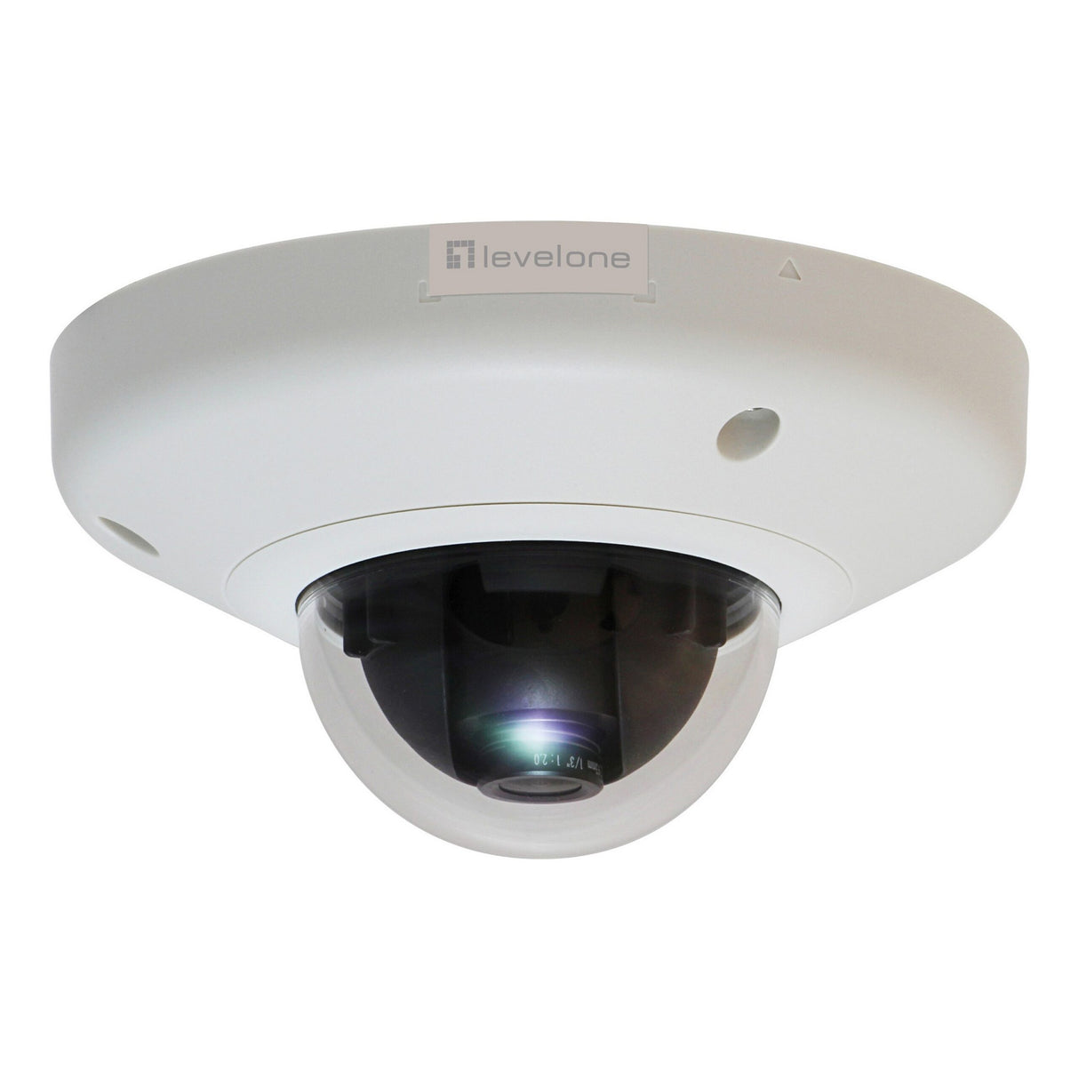 LevelOne FCS-3054 HUBBLE Fixed Dome IP Network Vandalproof Camera,3MP, 802.3af PoE