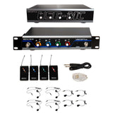 VocoPro USB-Play-4 Wireless 4-Channel Headset/Lapel Micophone/USB Interface System 902-927.2 MHz