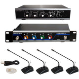 VocoPro USB-Conference-4 Wireless 4-Person Microphone/USB Interface Conferencing System 902-927.2 MHz