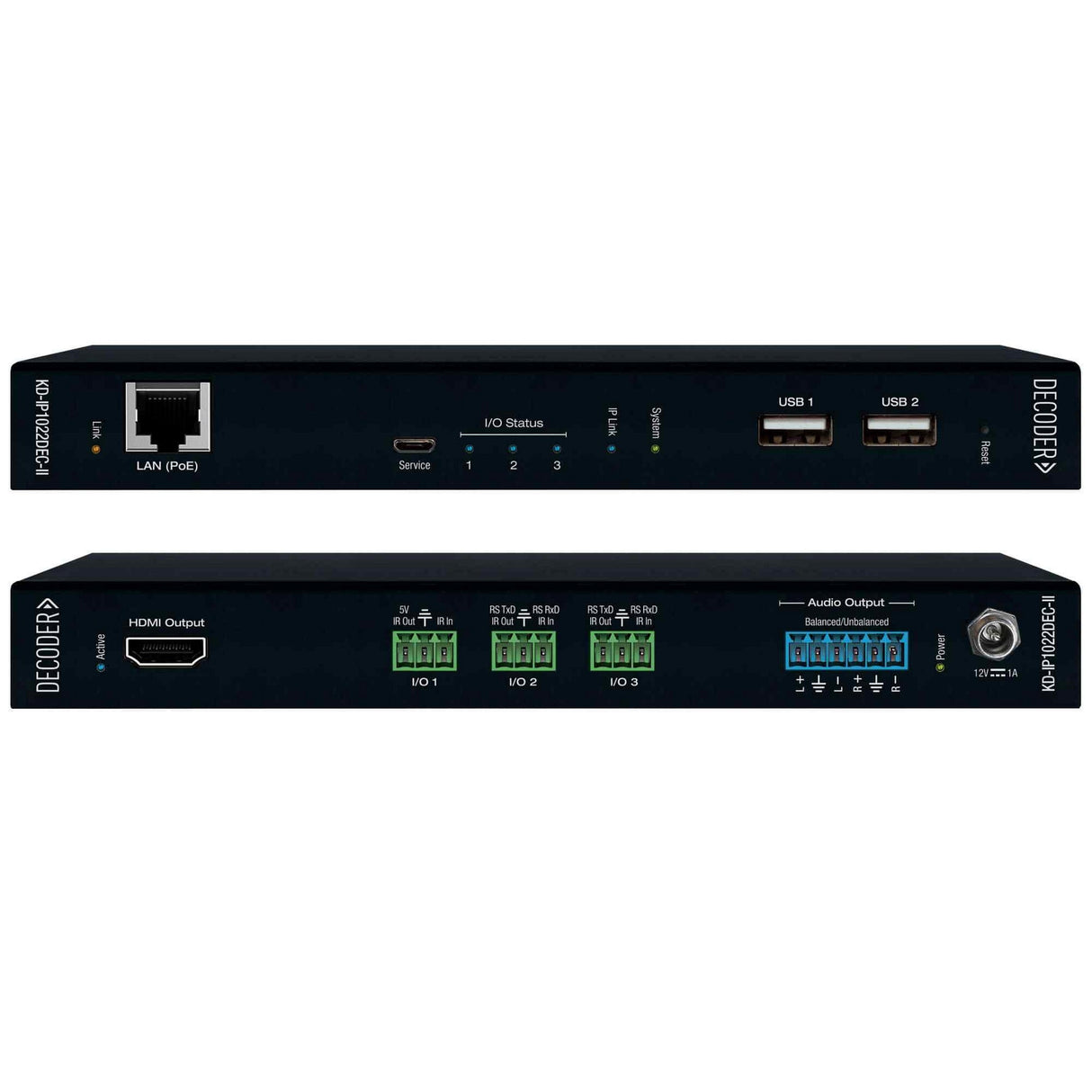 Key Digital KD-IP1022DEC-II 4K AV over IP System Decoder with PoE