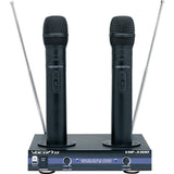 VocoPro VHF-3300 2-Channel VHF Rechargeable Wireless Microphone System