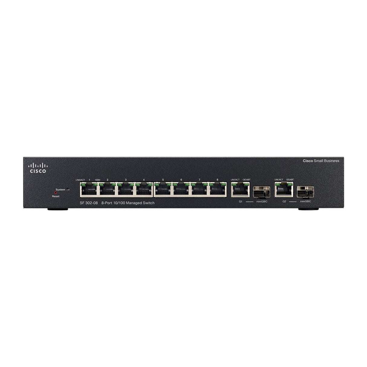 myMix Power8 10 Port Cisco SF302-08MP Power Over Ethernet Switcher