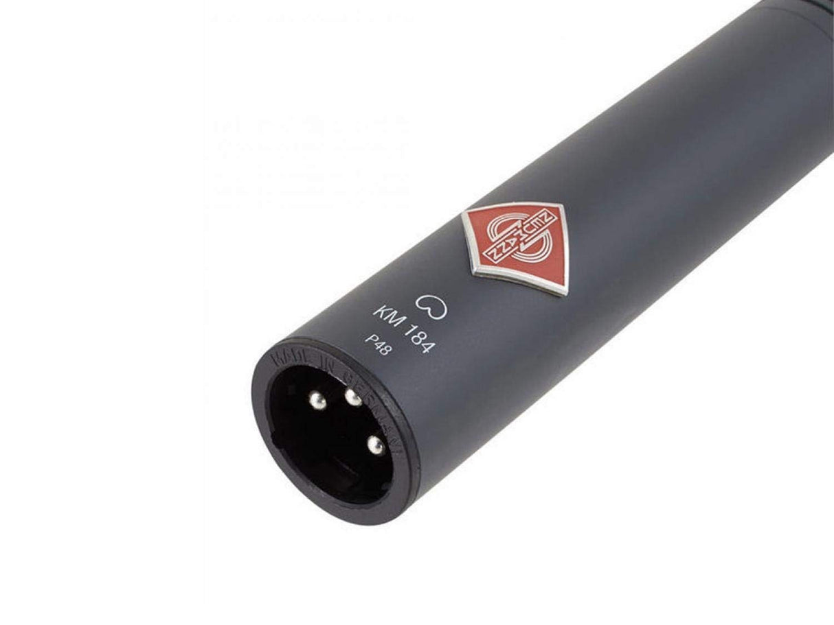 Neumann SKM 184 MT Stereo Set includes Two Each: KM184 SG21BK WNS100 in One Woodbox Matte Black