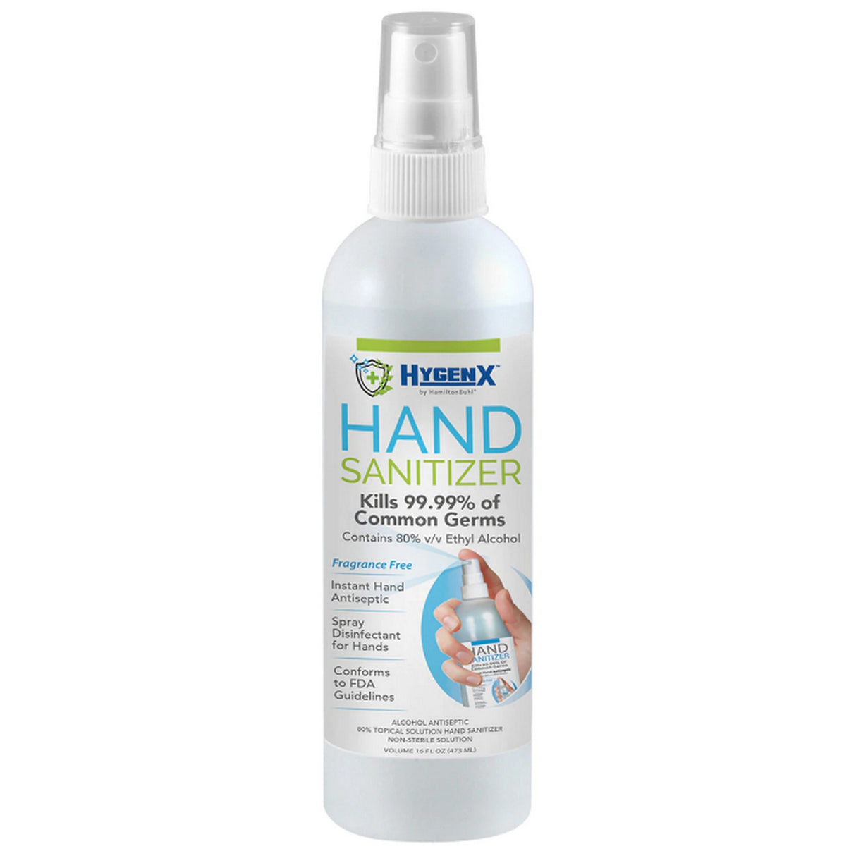 HamiltonBuhl XHS-16 Hand Sanitizer, 16oz Bottle