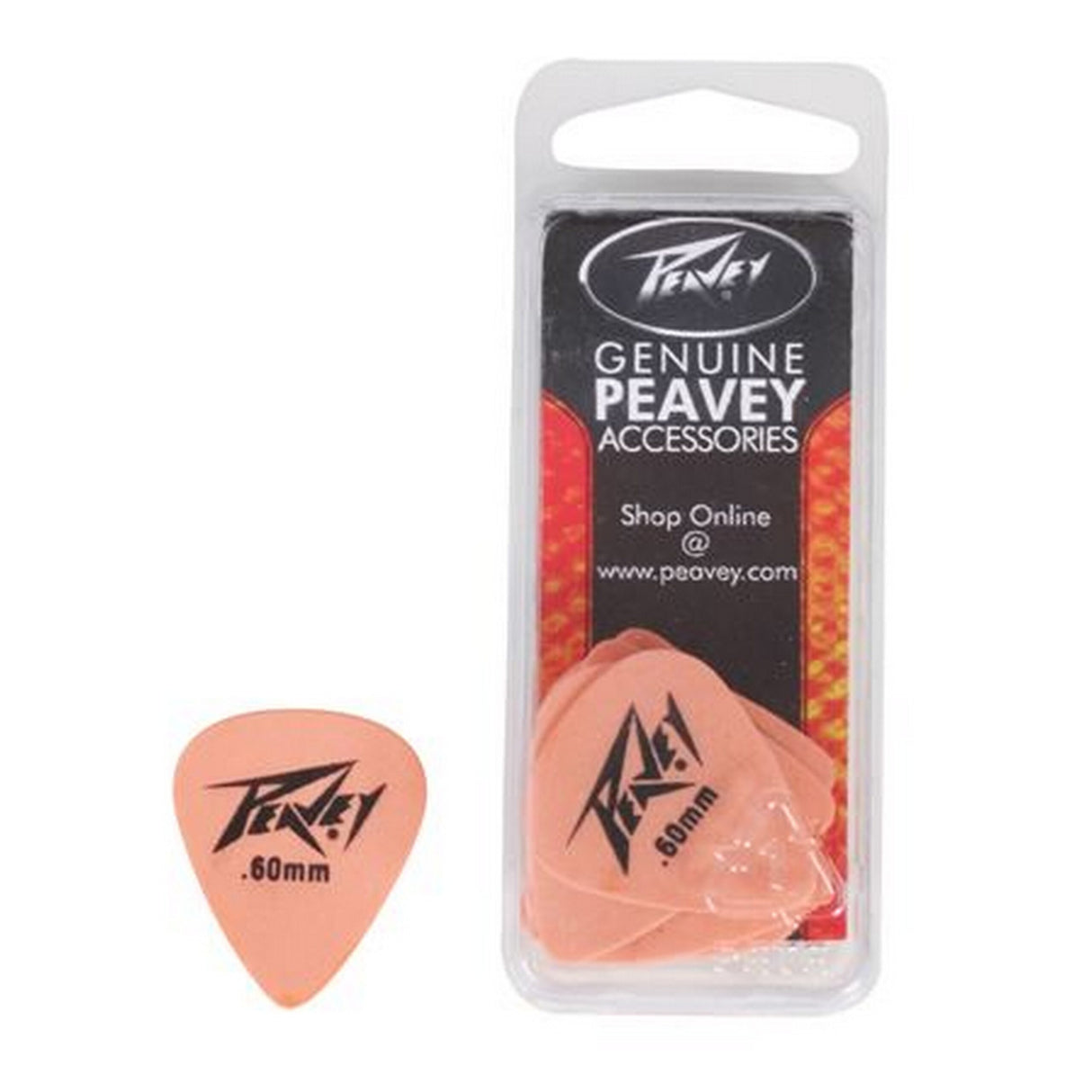 Peavey Dreamers 351 Guitar Picks, Thin/Medium, Orange, 12-Pack