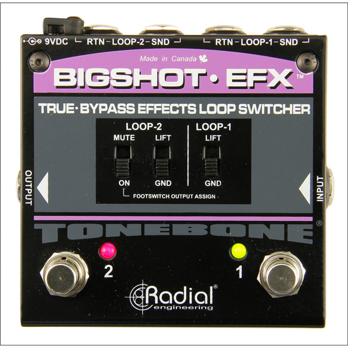 Radial ToneBone BigShot EFX True Bypass Effects Loop Switcher