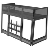 Odyssey 70-Inch-Wide Surface TV Mountable DJ Battle Booth with Removable Top