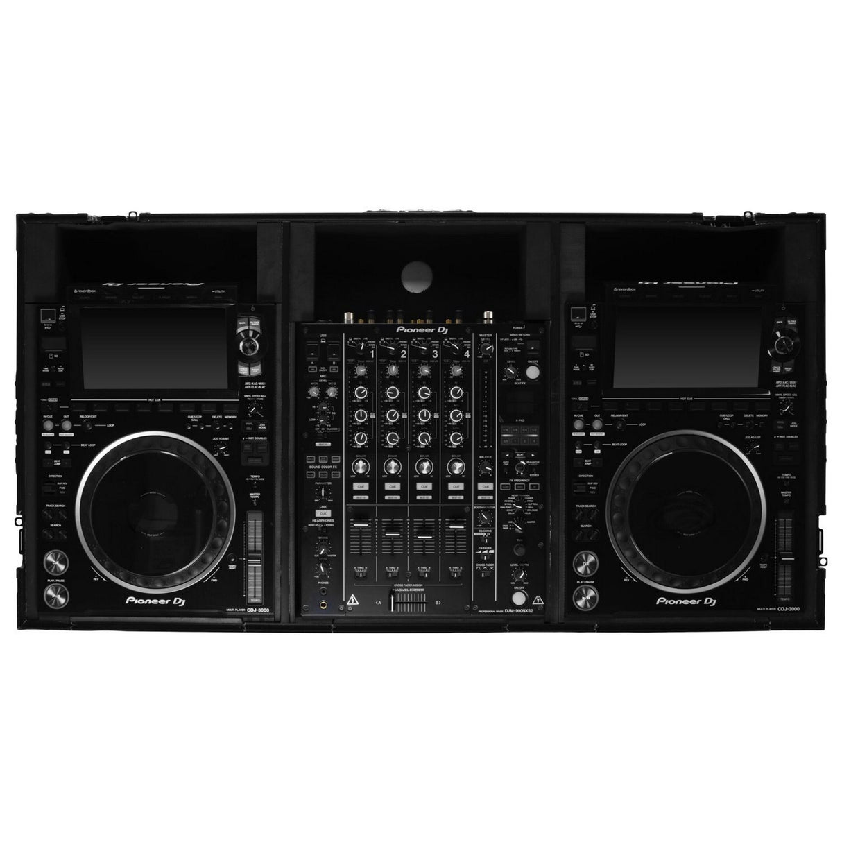 Odyssey 810158 Industrial Board Case for 12-Inch DJ Mixers/Two Pioneer CDJ-3000