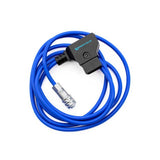 Kondor Blue DtapWeipu4 D-Tap to BMPCC 4K/6K Power Cable Blue 4 Foot