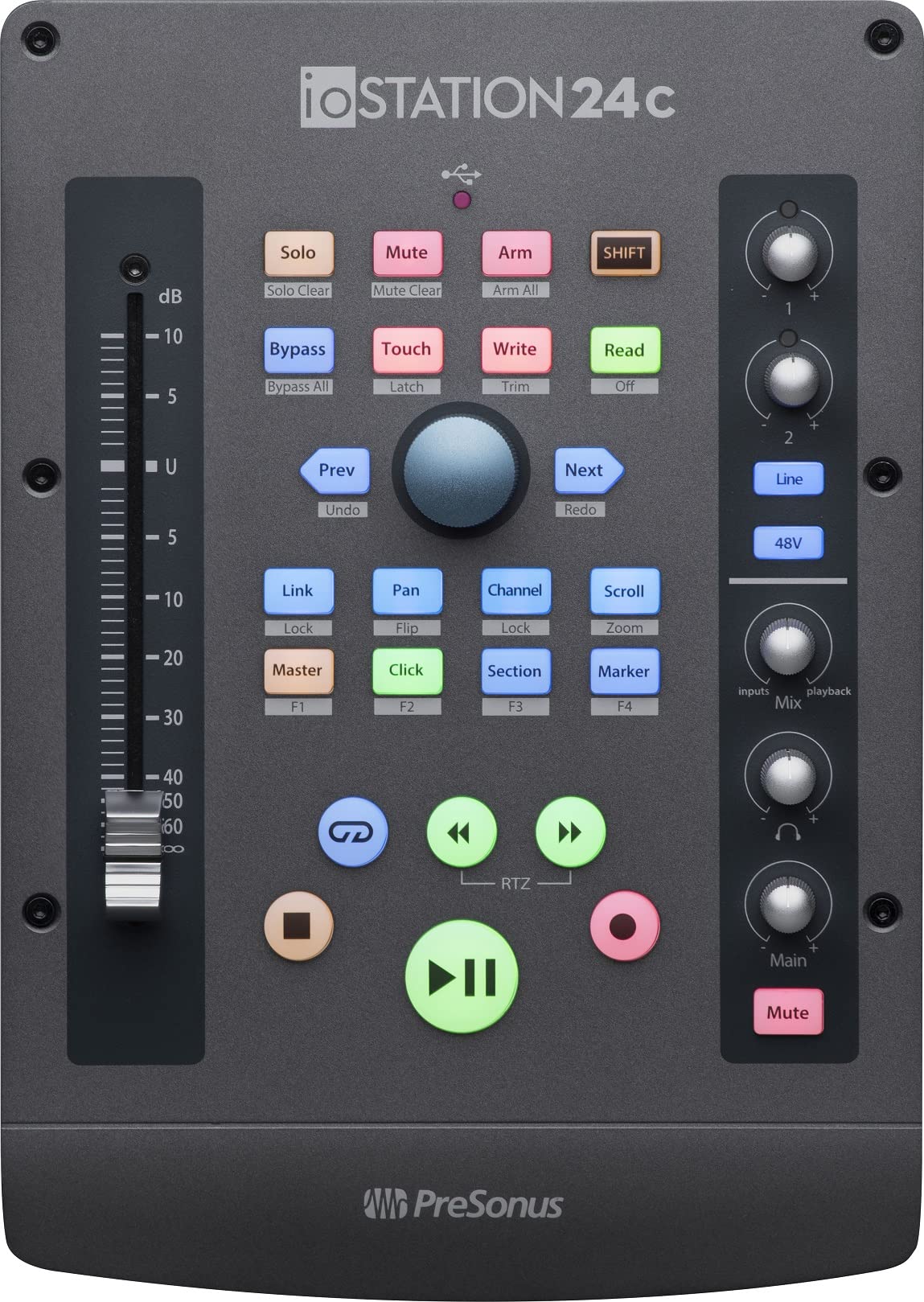 PreSonus ioStation 24C 2x2 USB-C Audio Interface and Production Controller