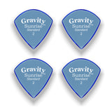 Gravity Picks GSUS2P-4pk Sunrise Series Picks Polished Standard Size 2.0mm Blue 4-Pack - accessories
