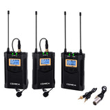 Comica CVM-WM100-PLUS Wireless Dual Microphone System and One Receiver