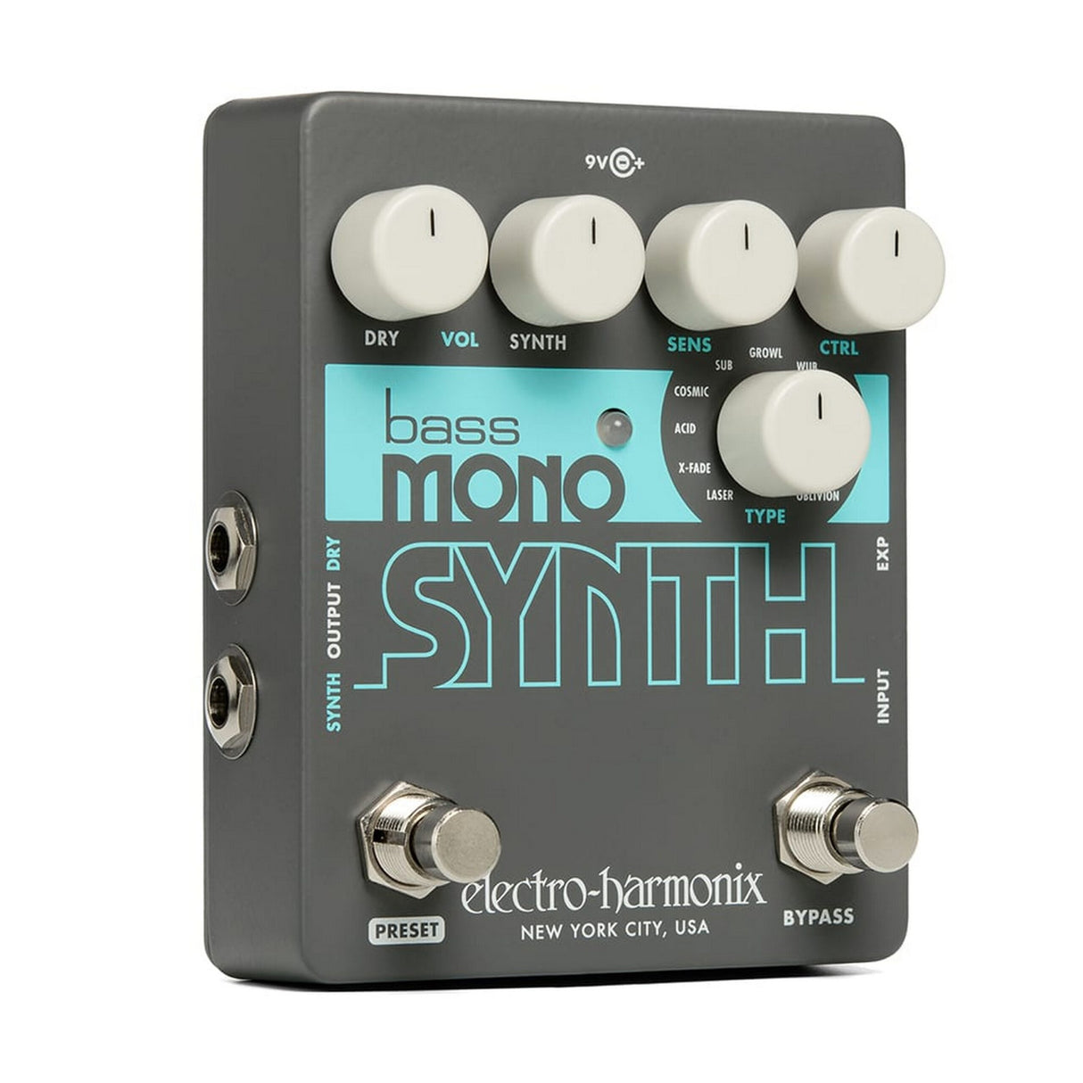 Electro-Harmonix Bass Mono Synthesizer Guitar Effects Pedal