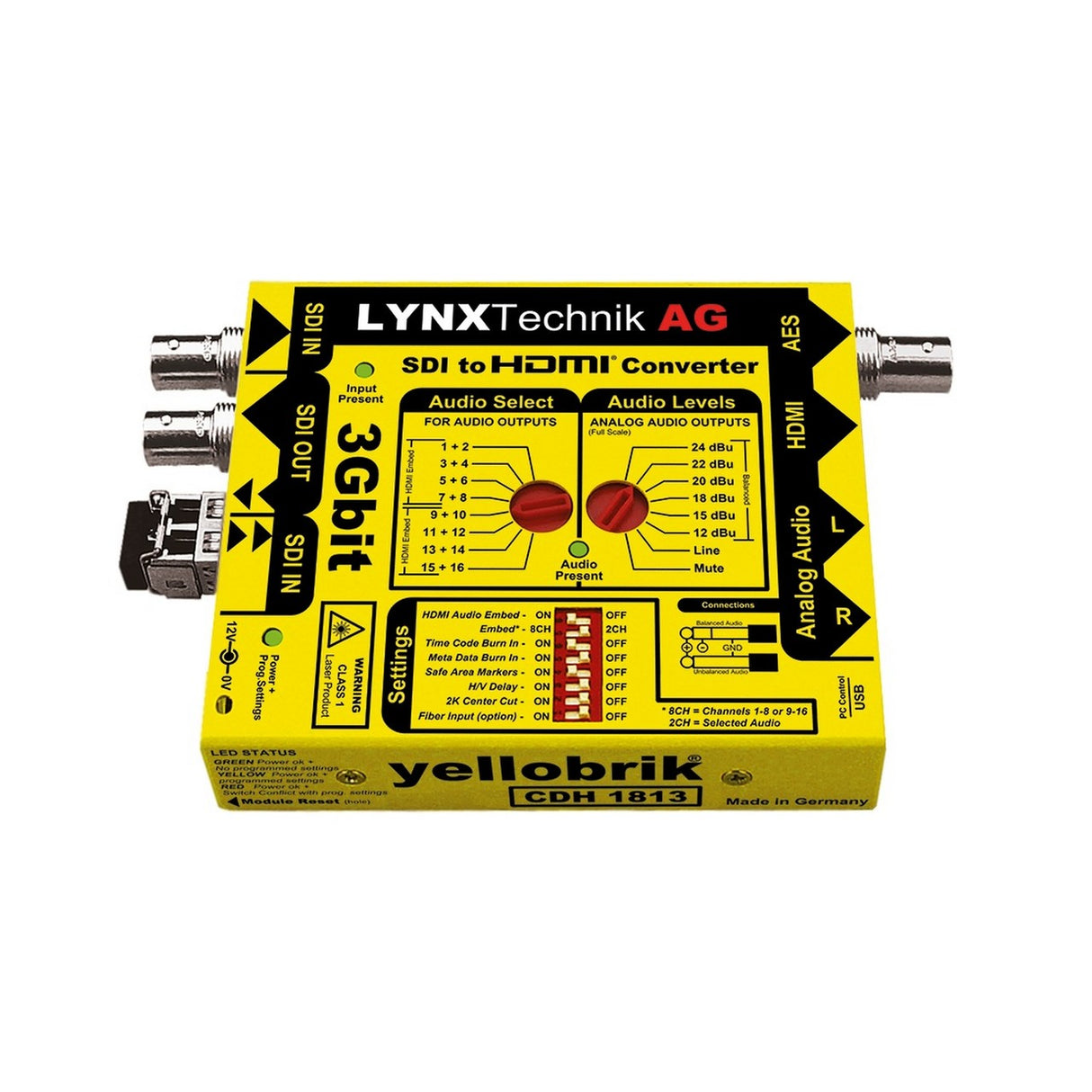 LYNX Teknik CDH-1813 Yellobrik 3Gbit SDI to HDMI Converter